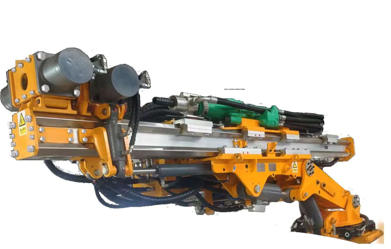 SR-HC advance drilling and grouting machine mounted in a TBM shield
